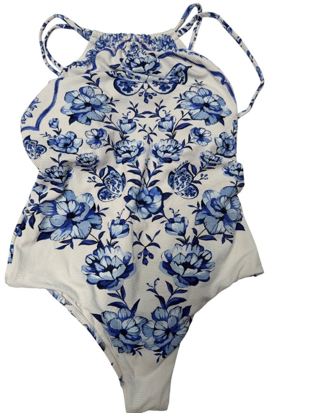 NWT FARM Rio Garden One Piece Swimsuit Off-White Size Medium - Picture 4 of 8